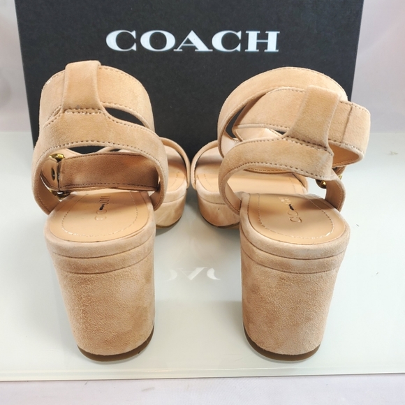 NWT$282 Coach Serena Block Heel Platform Sandal Heel Shoes Sz 10 - Picture 7 of 10